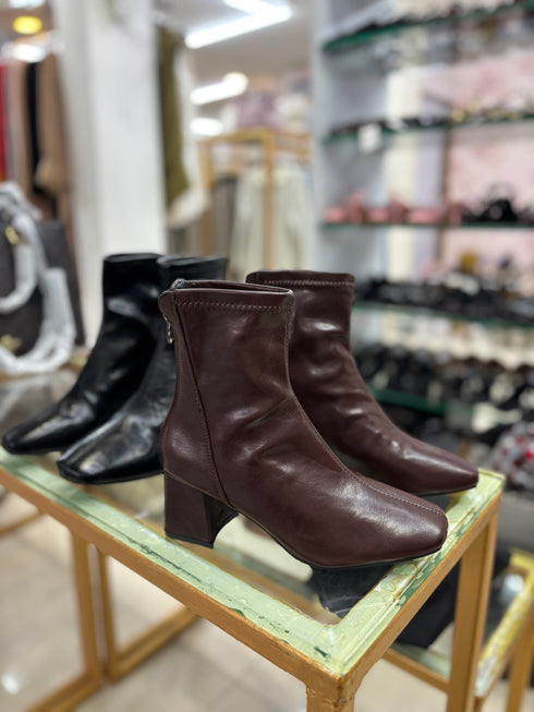 Women Round Toe Ankle Boots